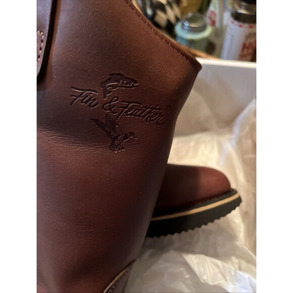 Wellington Brown Ranch Boots Leather MADE IN USA 6D Men\'s 11\